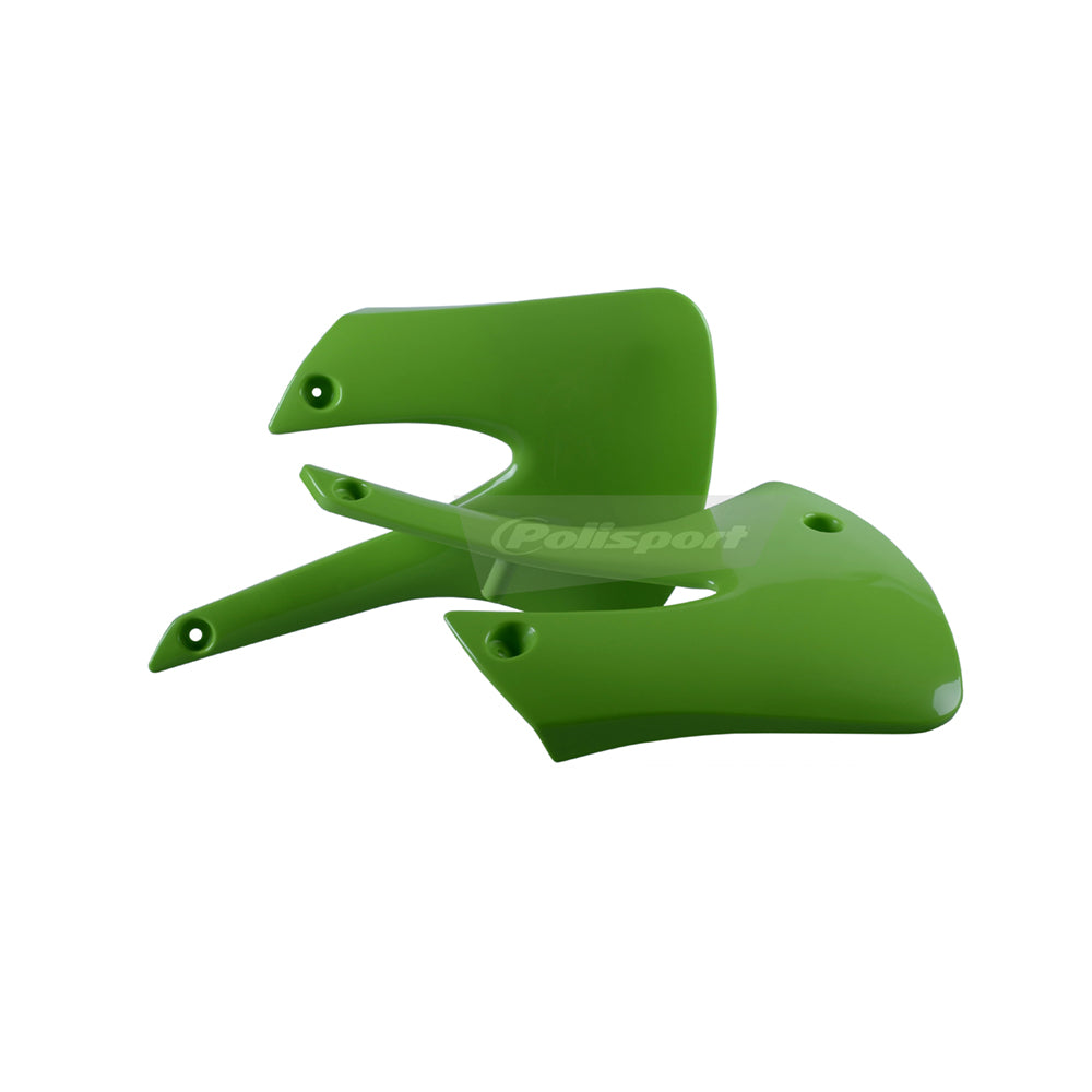 Polisport Rad Radiator Scoops Tank Panels For Kawasaki KX 85 OEM Color Green 2001-2013