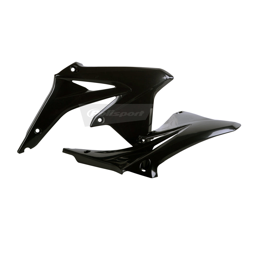 Polisport Rad Radiator Scoops Tank Panels For Suzuki RMZ 450 Black 2008-2017