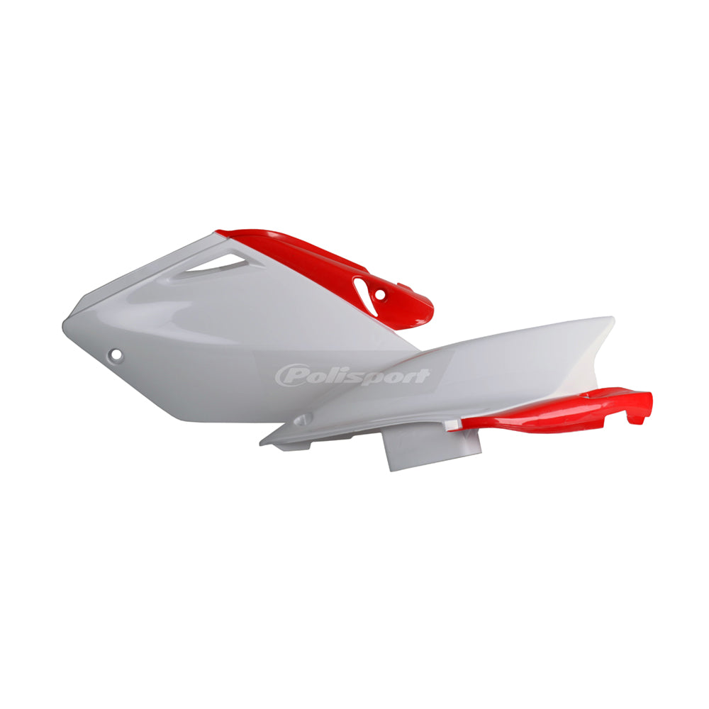 Polisport Side Panels Red CR 04-White For Honda CRF 250R OEM Color 2004-2005