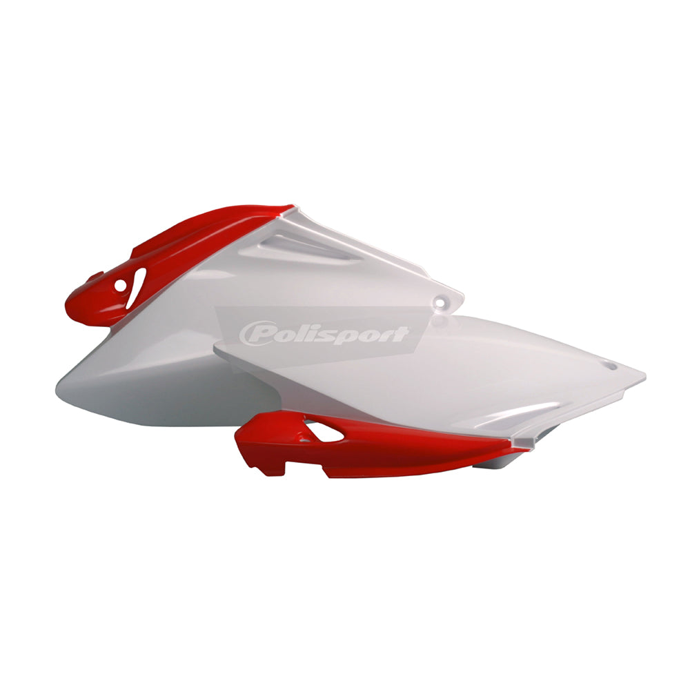 Polisport Side Panels Red CR 04-White For Honda CRF 250R OEM Color 2006-2009