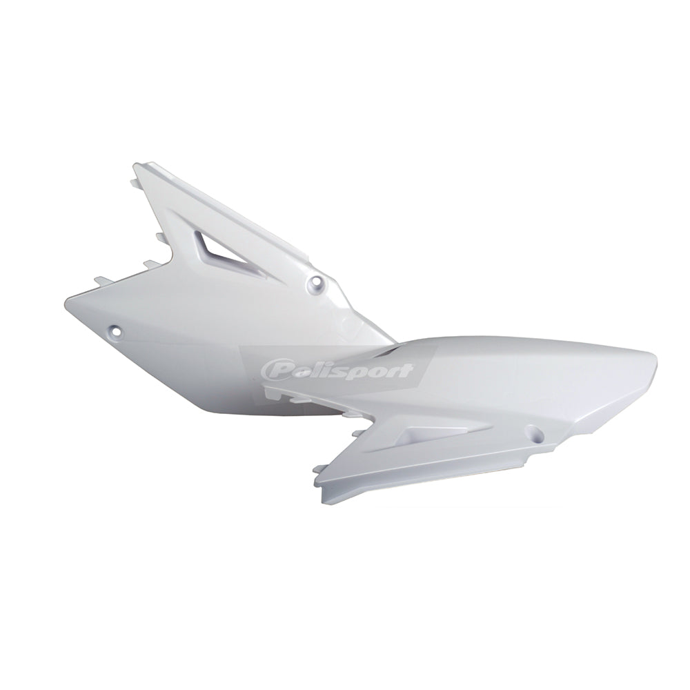 Polisport Side Panels White For Suzuki RMZ 450 OEM Color 2008-2017